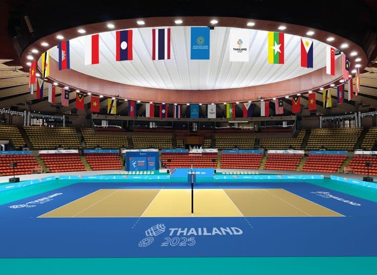 Player competing on the court