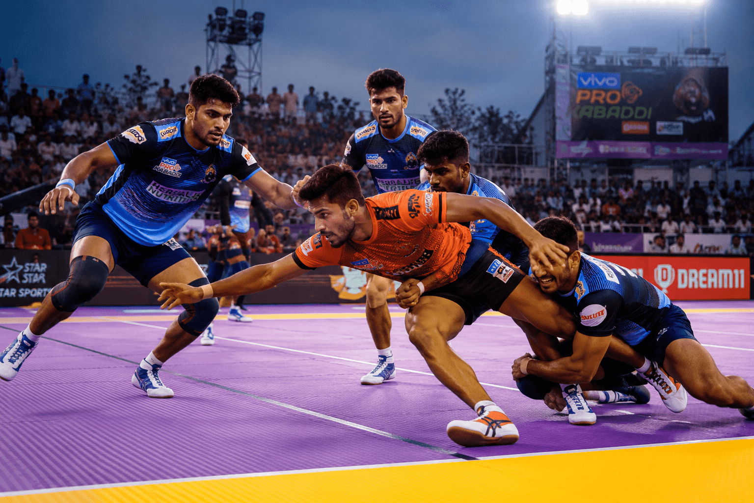 Kabaddi match in progress